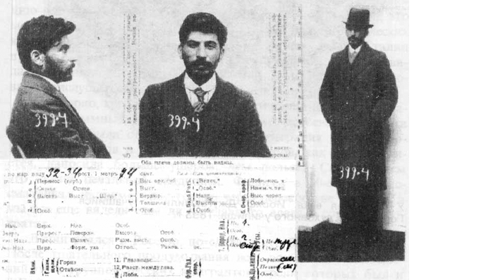 Снимки из дела И.В. Сталина, 1910 г.